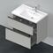 Duravit Waschtischunterbau D-NEO 625x784x452mm 1 Ausz. 1 Schubk bet-gr ma