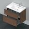 Duravit Waschtischunterbau D-NEO 625x784x452mm 1 Ausz. 1 Schubk. NB dkl