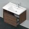 Duravit Waschtischunterbau D-NEO 625x784x452mm 1 Ausz. Regal seitl NB dkl