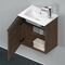 Duravit Waschtischunterbau D-NEO 440x410x274mm 1 Tür Türanschl li NB dkl