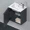 Duravit Waschtischunterbau D-NEO 440x410x274mm 1 Tür Türanschl li grap ma
