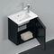 Duravit Waschtischunterbau D-NEO 440x410x274mm 1 Tür Türanschl re Ei sw
