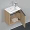 Duravit Waschtischunterbau D-NEO 440x410x274mm 1 Tür Türanschl re Ei na