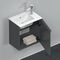 Duravit Waschtischunterbau D-NEO 440x410x274mm 1 Tür Türanschl re grap ma