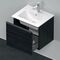 Duravit Waschtischunterbau D-NEO 440x510x402mm, 1 Auszug eiche schwarz