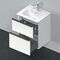 Duravit Waschtischunterbau D-NEO 625x510x402mm 1 Ausz. 1 Schubk. we matt