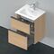 Duravit Waschtischunterbau D-NEO 625x510x402mm 1 Ausz. 1 Schubk. Ei natur