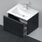 Duravit Waschtischunterbau D-NEO 1 Auszug 440x610x462mm eiche schwarz