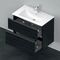 Duravit Waschtischunterbau D-NEO 1 Ausz. 1 Schubk. 625x810x462mm Ei sw