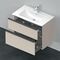 Duravit Waschtischunterbau D-NEO 1 Ausz. 1 Schubk. 625x810x462mm taupe