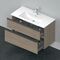 Duravit Waschtischunterbau D-NEO 1 Ausz. 1 Schubk. 625x1010x462mm Ei Ter