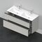 Duravit Waschtischunterbau D-NEO 625x1280x462mm 1 Ausz. 1 Schubk bet-gr m