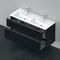 Duravit Waschtischunterbau D-NEO 625x1280x462mm 1 Ausz. 1 Schubk. Ei sw