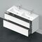 Duravit Waschtischunterbau D-NEO 625x1280x462mm 1 Ausz. 1 Schubk. we matt