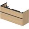 Duravit Waschtischunterbau D-NEO 625x1280x462mm 1 Ausz. 1 Schubk. Ei na