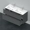 Duravit Waschtischunterbau D-NEO 625x1280x462mm 1 Ausz. 1 Schubk. grap ma