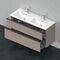 Duravit Waschtischunterbau D-NEO 625x1280x462mm 1 Ausz. 1 Schubk. leinen