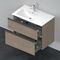 Duravit Waschtischunterbau D-NEO 625x810x462mm 1 Ausz. 1 Schubk. Ei terra