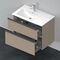 Duravit Waschtischunterbau D-NEO 625x810x462mm 1 Ausz. 1 Schubk. leinen