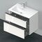 Duravit Waschtischunterbau D-NEO 625x810x462mm 1 Ausz. 1 Schubk. we hgl