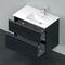 Duravit Waschtischunterbau D-NEO 625x810x462mm 1 Ausz. 1 Schubk. Ei sw