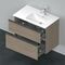 Duravit Waschtischunterbau D-NEO 625x810x462mm 1 Ausz. 1 Schubk. Ei terra