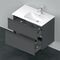 Duravit Waschtischunterbau D-NEO 625x810x462mm 1 Ausz. 1 Schubk. grap ma