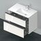 Duravit Waschtischunterbau D-NEO 625x810x462mm 1 Ausz. 1 Schubk. we hgl
