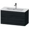 Duravit Waschtischunterbau D-NEO Compact 1 Auszug 440x810x372mm eiche schwarz