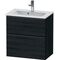 Duravit Waschtischunterbau D-NEO Compact 1 Ausz. 1 Schubk. 625x610x372mm Ei sw