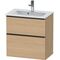 Duravit Waschtischunterbau D-NEO Compact 1 Ausz. 1 Schubk. 625x610x372mm Ei natu