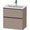Duravit Waschtischunterbau D-NEO Compact 1 Ausz. 1 Schubk. 625x610x372mm leinen