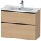 Duravit Waschtischunterbau D-NEO Compact 1 Ausz. 1 Schubk. 625x810x372mm Ei natu