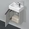 Duravit Waschtischunterbau D-NEO 440x364x222mm 1 Tür TA li betongr ma
