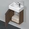 Duravit Waschtischunterbau D-NEO 440x364x222mm 1 Tür Türanschl li NB dkl
