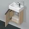 Duravit Waschtischunterbau D-NEO 440x364x222mm 1 Tür Türanschl li Ei na