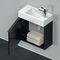 Duravit Waschtischunterbau D-NEO 440x484x222mm 1 Tür Türanschl li Ei sw