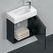 Duravit Waschtischunterbau D-NEO 440x484x222mm 1 Tür Türanschl re Ei sw