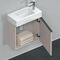 Duravit Waschtischunterbau D-NEO 440x484x222mm 1 Tür Türanschl re taupe