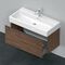 Duravit Waschtischunterbau D-NEO 1 Auszug 440x984x442mm nussbaum dunkel