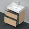 Duravit Waschtischunterbau D-NEO 1 Ausz. 1 Schubk. 625x684x442mm Ei natur