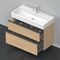 Duravit Waschtischunterbau D-NEO 1 Ausz. 1 Schubk. 625x984x442mm Ei natur