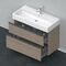 Duravit Waschtischunterbau D-NEO 1 Ausz. 1 Schubk. 625x984x442mm Ei terra