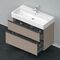Duravit Waschtischunterbau D-NEO 1 Ausz. 1 Schubk. 625x984x442mm leinen
