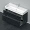 Duravit Waschtischunterbau D-NEO 1 Ausz. 1 Schubk. 625x1184x442mm Ei sw