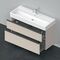 Duravit Waschtischunterbau D-NEO 1 Ausz. 1 Schubk. 625x1184x442mm taupe