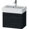Duravit Waschtischunterbau D-NEO Compact 440x584x372mm, 1 Auszug eiche schwarz