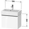 Duravit Waschtischunterbau D-NEO Compact 440x584x372mm, 1 Auszug weiß matt
