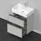Duravit Waschtischunterbau D-NEO Compact 625x584x372mm 1 Ausz. 1 Schubk bet-gr m