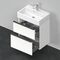 Duravit Waschtischunterbau D-NEO Compact 625x584x372mm 1 Ausz. 1 Schubk. we matt